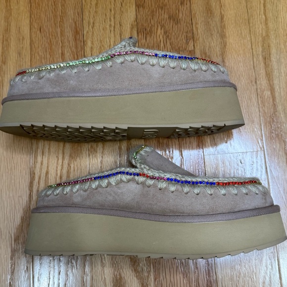 *NEW* Free People x MOU Whistler Slipper in camel, size 10 - Picture 6 of 7